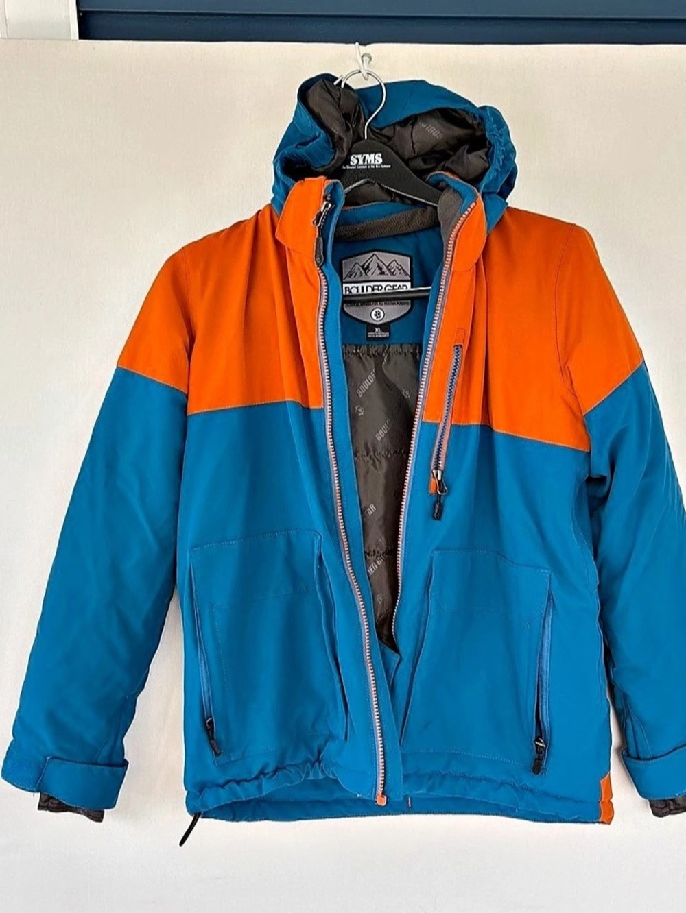 Boulder Gear Hiking Coat Jacket Womens XL Colorblock Blue Insulated Parka Ski